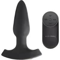 Booty Sparks Laser Series Heart Plug Anal Télécommandé Petit - Noir