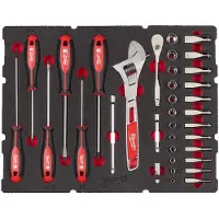 Milwaukee 4932480717 - Calage En Mousse - Jeu De Douilles 1/2'' PACKOUT