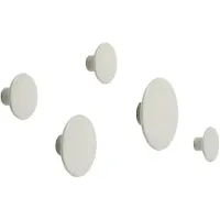 Muuto Dots Wood Lot de Hooks Off-White | Set of 5