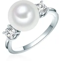 Rafaela Donata Bague argent / transparent / blanc perle