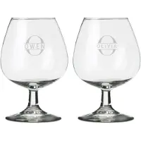 Yoursurprise Verre à cognac personnalisé (2 pièces)