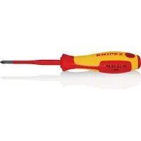 Knipex 1x tournevis Pozidriv (Slim) pour vis cruciformes - 982501SL