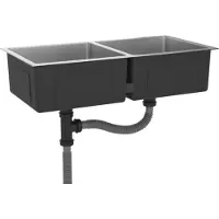 vidaXL Sink handgefertigt Edelstahl