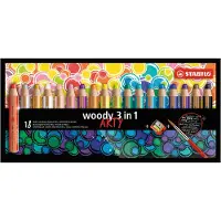Stabilo Crayons de couleur - Boisé - 18 pces - Artistique - - UneTaille - Set de Coloriage