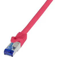 Logilink Professional C6A114S Câble de raccordement Ultraflex, Cat.6A, S/FTP, 20 m, rouge