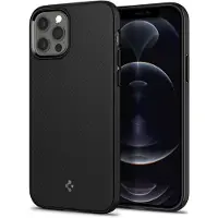 Spigen Coque arrière MagSafe Armor Apple iPhone 12 (Pro) - Noir
