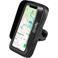 Celly RideCase Support de Téléphone Universel à Pince pour Guidon de Moto