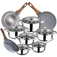 San Ignacio Cassel 20/24/28 Cm Pk3847 Cookware Set With Set Pans 12 Pieces Argenté