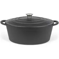 Livoo Casserole Ovale 34 cm 7 L Noir