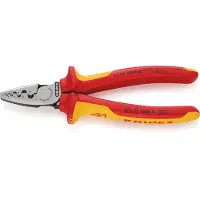 Knipex 9778180 Pince À Sertir Pour Embouts De Câbles - 180mm