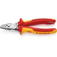 Knipex Pince à sertir pour embouts de câble avec oeillet de fixation 180 mm - 97 78 180 T