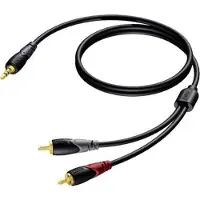 Procab CLA711/15 3,5 mm mâle - 2 x RCA 20 mètres