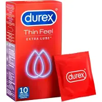 Durex Thin Feel Extra Lubrifiant Préservatifs 10 Pieces