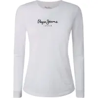 Pepe Jeans T-shirt 'New Verginia' noir / blanc cassé