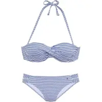s.Oliver Bikini bleu cobalt / blanc