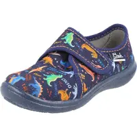 Beck Pantoufle 'Dinosaurier' bleu / orange / noir