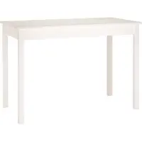 vidaXL Table de salle à manger blanche 110x55x75 cm pin massif