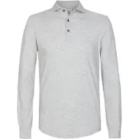 Profuomo Polo Manches Longues Gris Melange