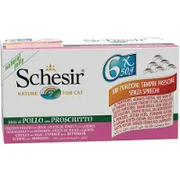 Schesir Filets de poulet avec jambon 50G X6