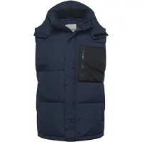 !Solid Gilet bleu marine / noir / blanc