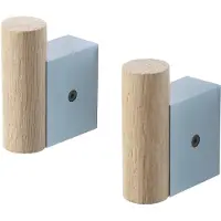 Muuto Attach Coat Hook - Lot de 2 Pale Blue