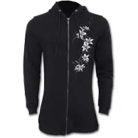 Spiral Sweat-shirt zippé à capuche de - Pure Of Heart - M - 4XL - pour Femme - noir - Taille M