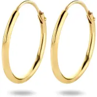 Marie-Celeste Sparkle14 Ohrringe Rundrohr - 15 mm - Gold