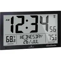Marathon Horloge murale avec affichage de la température et de la date - Denver