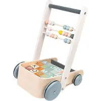 Janod Sweet Cocoon Cart With Abc Blocks Multicolore 12 Months-4 Years Enfants
