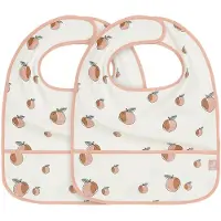 Jollein Bavoir Jollein Waterproof Peach (2-pièces)