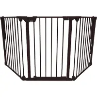 Noma Barrière de sécurité à 3 panneaux Modular Métal Noir