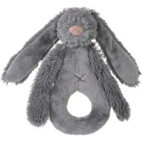 Happy horse Hochet lapin Richie gris foncé - Cadeau pour bébé