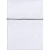 Babys Only Drap lit bébé ruban tricoté gris-argent mêlé/blanc