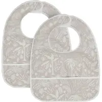 Jollein Bavoir Jollein Waterproof Botanical Nougat (2-Pack)