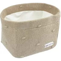 Meyco Petit panier à langer small Mini Knots sable