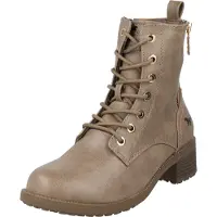 Mustang Bottines à lacets noisette / noir