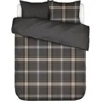 Essenza Ensemble de housse de couette en flanelle de coton Farila - avec taies d'oreiller