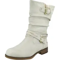 Mustang Bottes crème / or