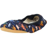 Beck Pantoufle 'Dinosaurier' bleu clair / bleu foncé / marron / poudre