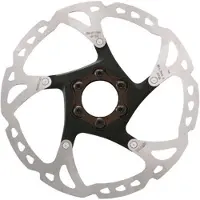 Shimano Slx M7000 Rt76 6b Brake Disc Noir,Argenté 180 mm