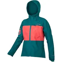 Endura Singletrack Ii Jacket Vert,Rouge S Femme