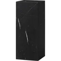 Audo Copenhagen Plinth Pedestal Table Black Marble Marquina