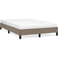 vidaXL Cadre de lit sans matelas Taupe 120x200 cm Tissu