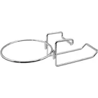 HorecaTraders Support de table Refroidisseur à vin | acier inoxydable | 10 x 41 x 11,5 cm | Ø20 cm