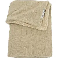 Meyco Baby Mini Knots Teddy 75x100 Cm Minicrib Blanket Beige Enfants