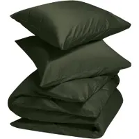 Yumeko - Parure de lit - Satin De Coton - 200x220 - Vert
