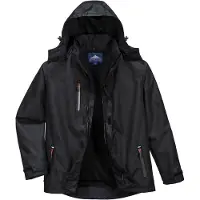 Portwest Veste de pluie imperméable Portwest COACH Noir M