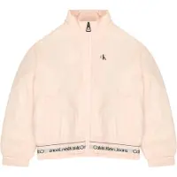 Calvin Klein Windbreaker - Logo Bande - Créole Rose - - 14 ans (164) - Veste de Mi-Saison
