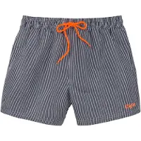 Buffalo Shorts de bain orange / noir / blanc