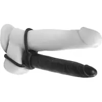 Pipedream Analfantasy Double Trouble - gode anal double à harnais (noir)